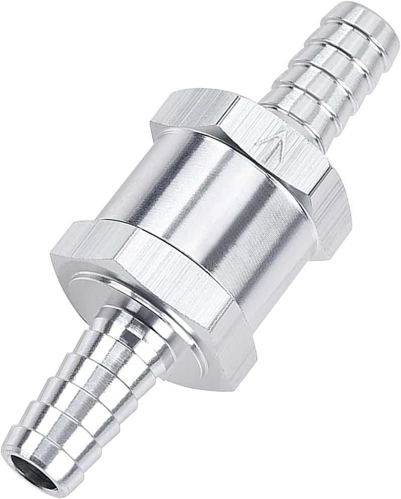 Superall 10mm 3/8" Fuel Non Return One Way Check Valve for Petrol Diesel Fuel Oil Water Aluminium Alloy Accessories - Image 1